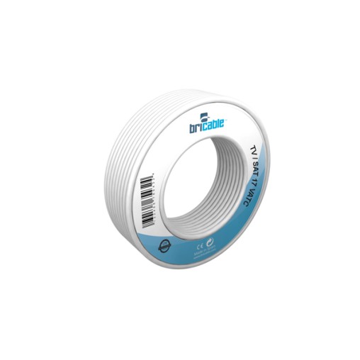 CABLE COAXIAL TV BLANCO - 10 M
