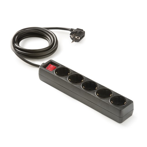 BASE MULTIPLE 5TOMAS TT NEGRO C/INTER - 1,5 M