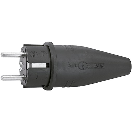 CLAVIJA IND GOMA TT 16A IP44 NEG - 4,8 MM