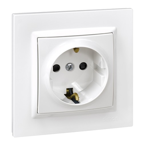 BASE ENCHUFE EMPOTRAR BLANCO - 16 A