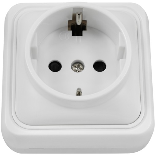 BASE SUPERFICIE SCHUKO CON TT - 16 A