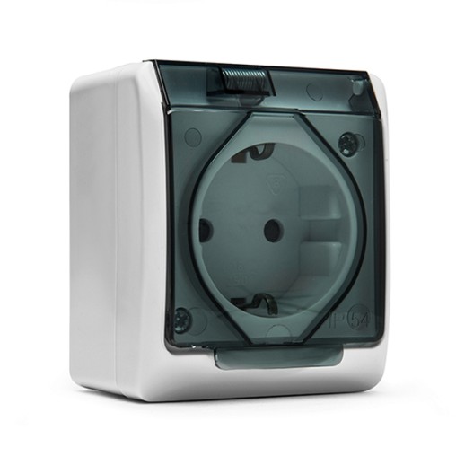 BASE ENCHUFE SUPERFICIE IP54 ESTANCO - 16 A