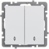 CONMUTADOR DOBLE EMPOTRAR BLANCO - 10 A