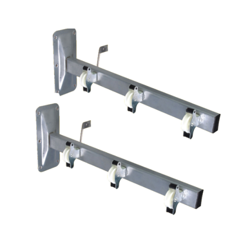 TENDEDOR PARED INOX C/POLEAS 46CM