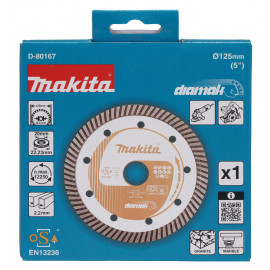 D-80167 Disco de diamante 135 x 22,23 mm, Banda Turbo