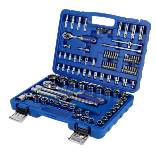 Juego de vasos de 98 piezas de 1/4" y 1/2" Irimo