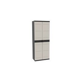 ARMARIO RESINA 2 PUERTAS 4 BAL NGR - 70X44X176