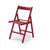 SILLA PLEGABLE MADERA ROJO - 425X475X79
