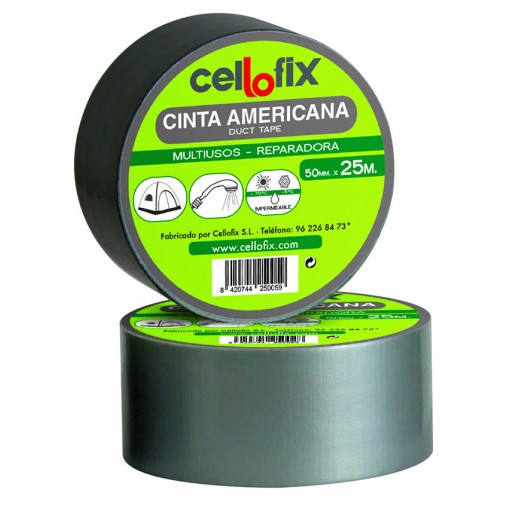 (6 u.) CINTA MULTIUSO AMERICANA GRIS