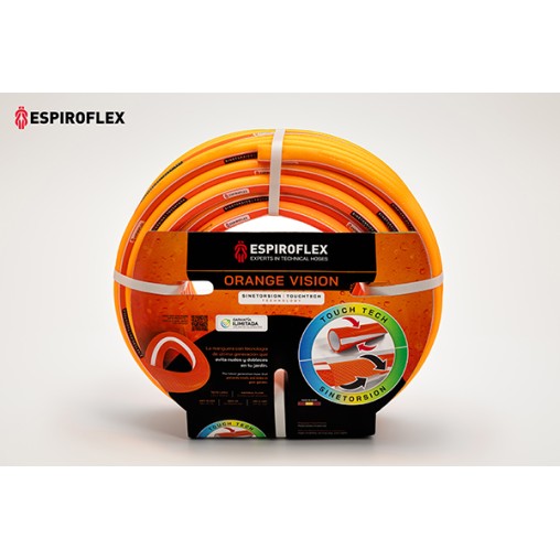 KIT MANGUERA VISION ORANGE 5/8 CON LANZA