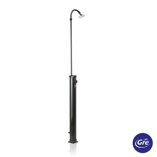 DUCHA SOLAR PVC NEGRO