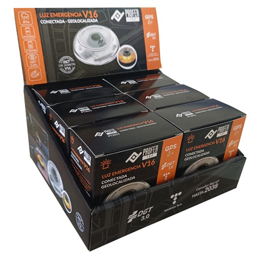 LUZ EMERGENCIA V16 CONECTADA GEOLOCALIZADA C/6