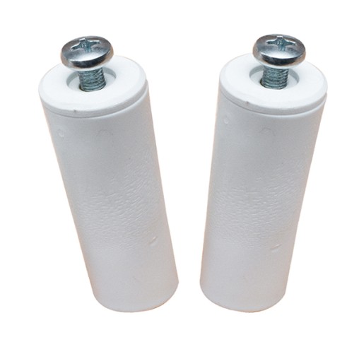 TOPE PERSIANA C/TORNI. BL2 BLANCO - 40MM