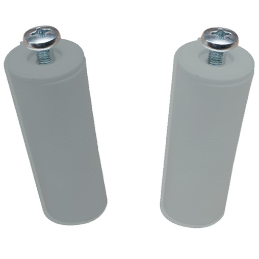 TOPE PERSIANA C/TORNI. BL2 GRIS - 40MM