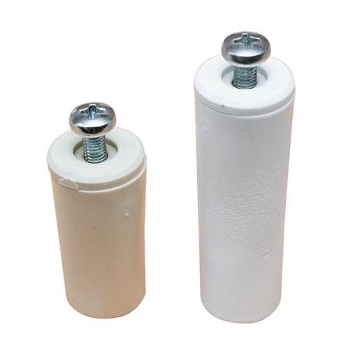 TOPE PERSIANA C/TORNI. BLANCO - 40MM