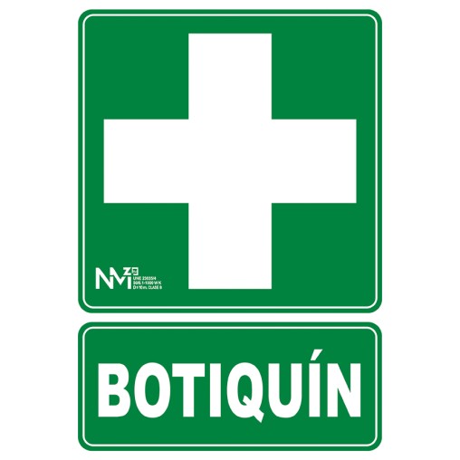 SEÑAL BOTIQUIN PVC CLASE B