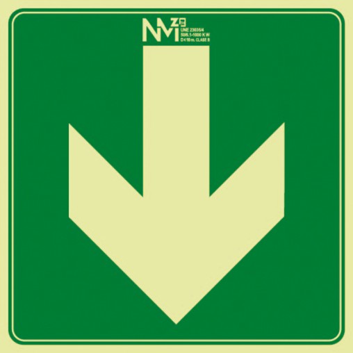 SEÑAL FLECHA BIDIRECCION DCHA E IZQ PVC CLASE B - 100X40X120