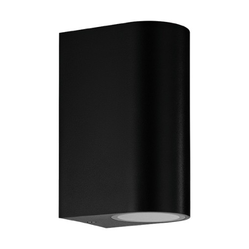 APLIQUE 2L GU REDONDEADO NEGRO "SCOGLIERA-E" - 100X40X120