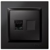 TOMA RJ45 CAT 5E NEGRO