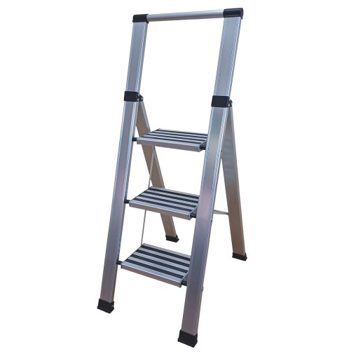 ESCALERA DOMESTICA ALU 2 PELDAÑOS - 100X40X120