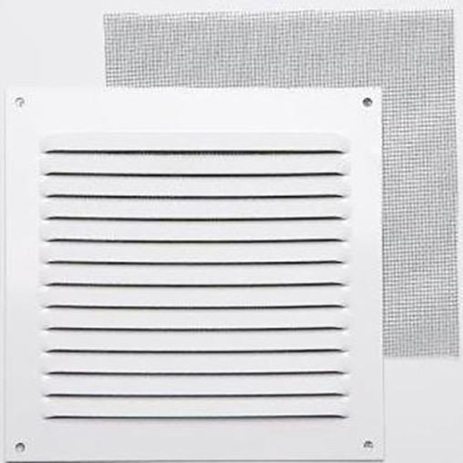 REJILLA 0,8 MM CON MOSQ LACADO BLANCO CON GANCHO