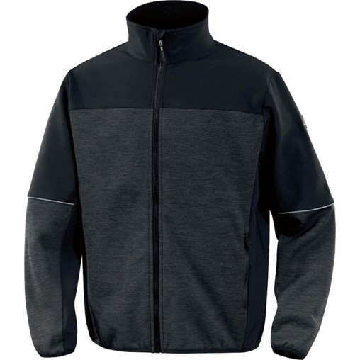 CHAQUETA POLAR GRIS/NEGRO
