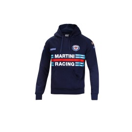 SUDADERA CAPUCHA AZUL M MARTINI