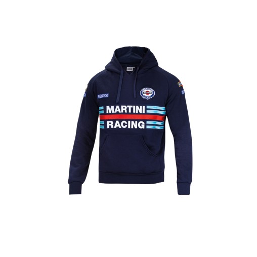 SUDADERA CAPUCHA AZUL M MARTINI