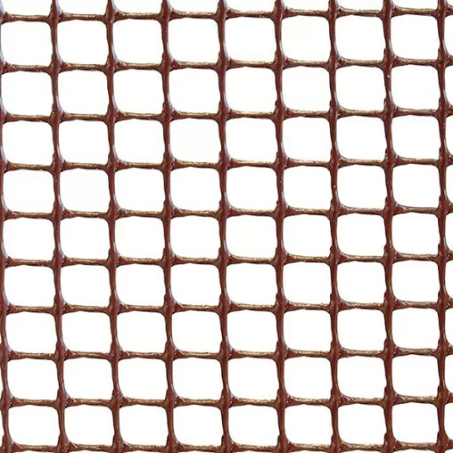 MALLA CUADRADA 5x5MM MARRON