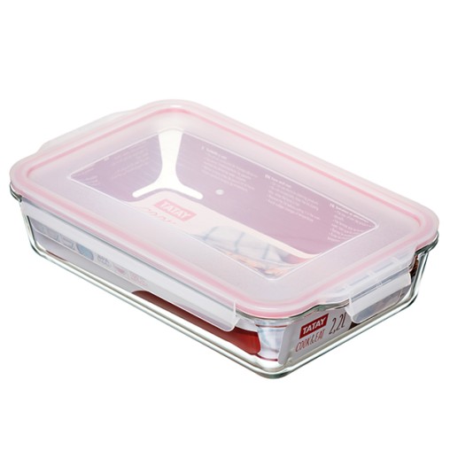 HERMETICO COOK&EAT VIDRIO RECTANGULAR