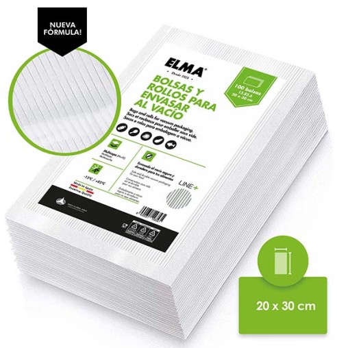 BOLSA ENVASADO VACIO PAQ.100 (RAYADA)