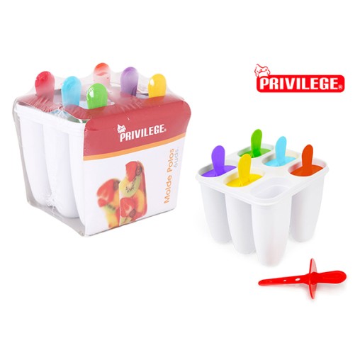 MOLDE HELADO 6 POLOS