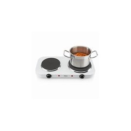 COCINA ELECTRICA DOBLE CON TERMOSTATO Y QUEMADOR