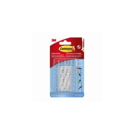 GANCHO DECORATIVO TRANSP, CON TIRAS TRANSP 20 CLIP