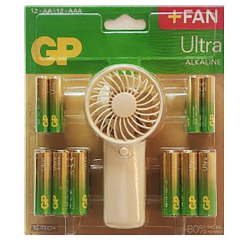 PACK 24 PILA ALCALI. AA LR06+AAA LR03+VENTILADOR