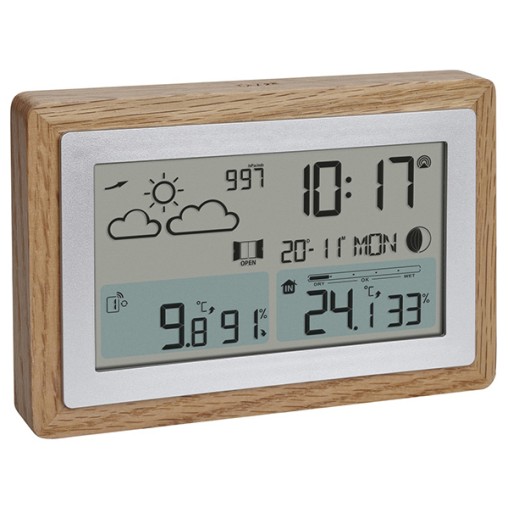 ESTACION METEO DIGITAL TERMO-HIGOMETRO ROBLE BTHR - 100X40X120