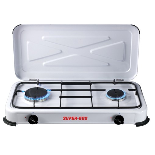 COCINA GAS 2 FUEGOS C/TAPA