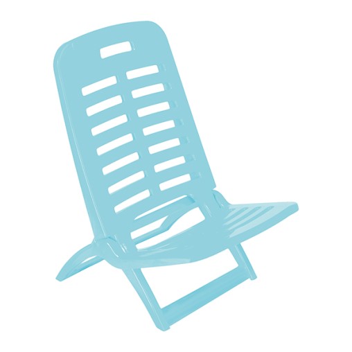 (4 u.) SILLA PLAYA PLEGABLE AZUL