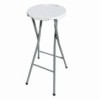 (2 u.) PACK 2 TABURETES REDONDOS PLEGABLES BLANCOS