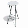(2 u.) PACK 2 TABURETES REDONDOS PLEGABLES BLANCOS