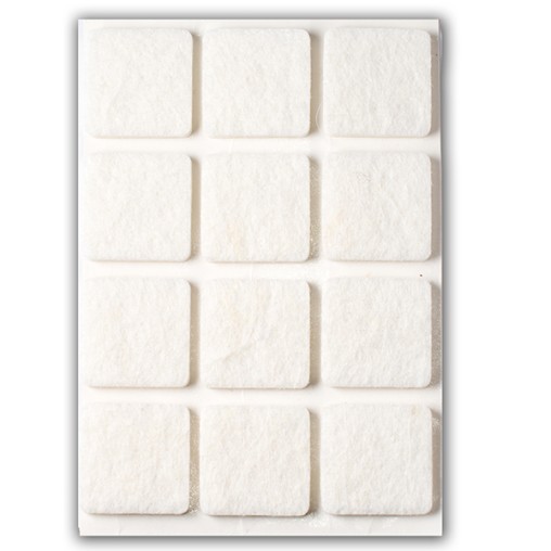 FIELTRO ADHESIVO BLANCO BL6 - 30X30 MM