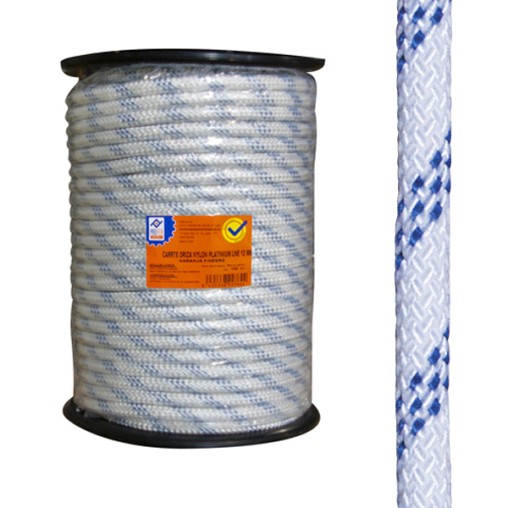 DRIZA NYLON 6 MM BLANCO/AZUL - 200 M