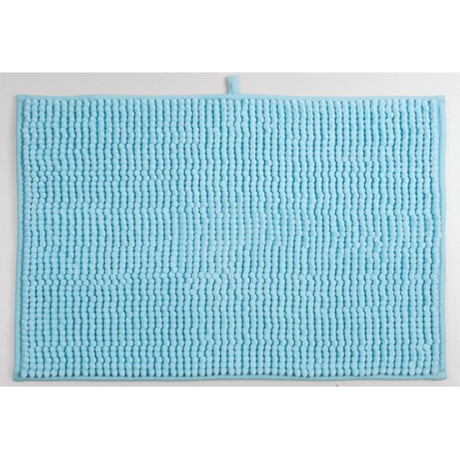 ALFOMBRA BAÑO CHENILLE AZUL CL - 40X60 CM