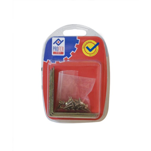 ANGULO REFUERZO BICRO BL 4 PZS - 60X60 MM