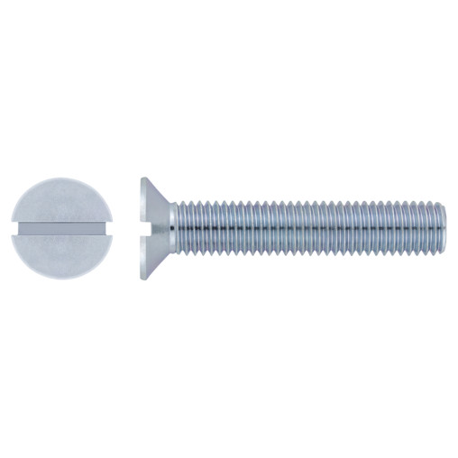 DIN 963 - TOR. MÉTRICO CAB AVELLANADA RANURA ZINC 04X050 ( 250 u.)