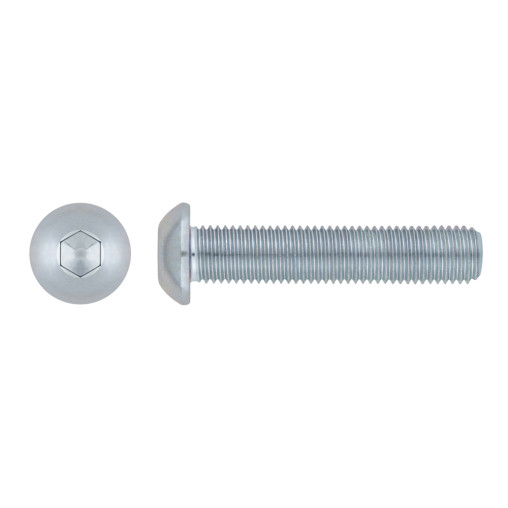 ISO 7380 - TORNILLO ALLEN CON CABEZA REDONDA. ZINCADO 05X010 ( 500 u.)
