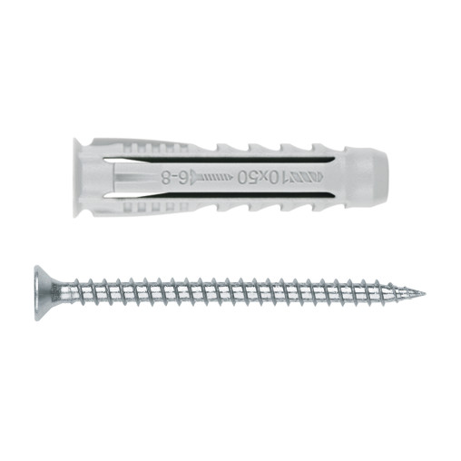 TN4S + TP-PO Z - TACO NYLON T4S + TIRAFONDO TP-PO Z 6,0X060 ( 25 u.)