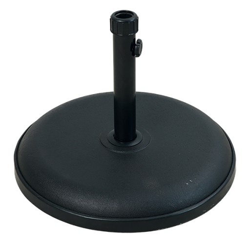 PIE PARASOL CEMENTO NEGRO