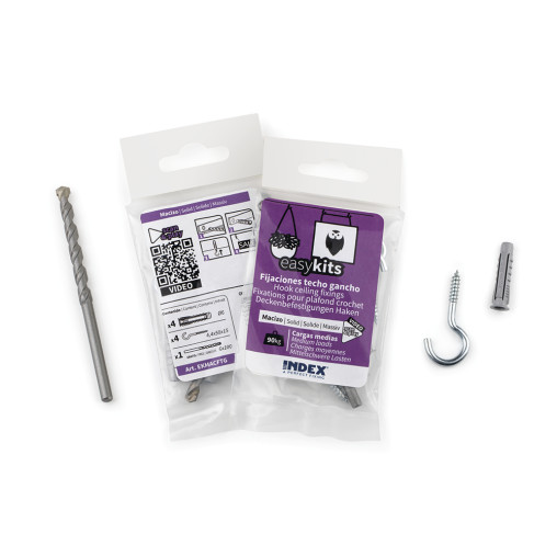 EASYKIT FIJACIONES TECHO GANCHO - MACIZO EKMACFTG ( 12 u.)