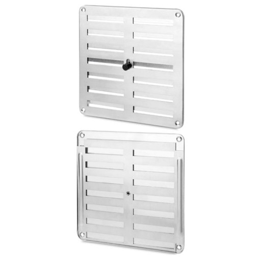 REJILLA C/PERSIANA ALUMINIO BL - 17X17 CM